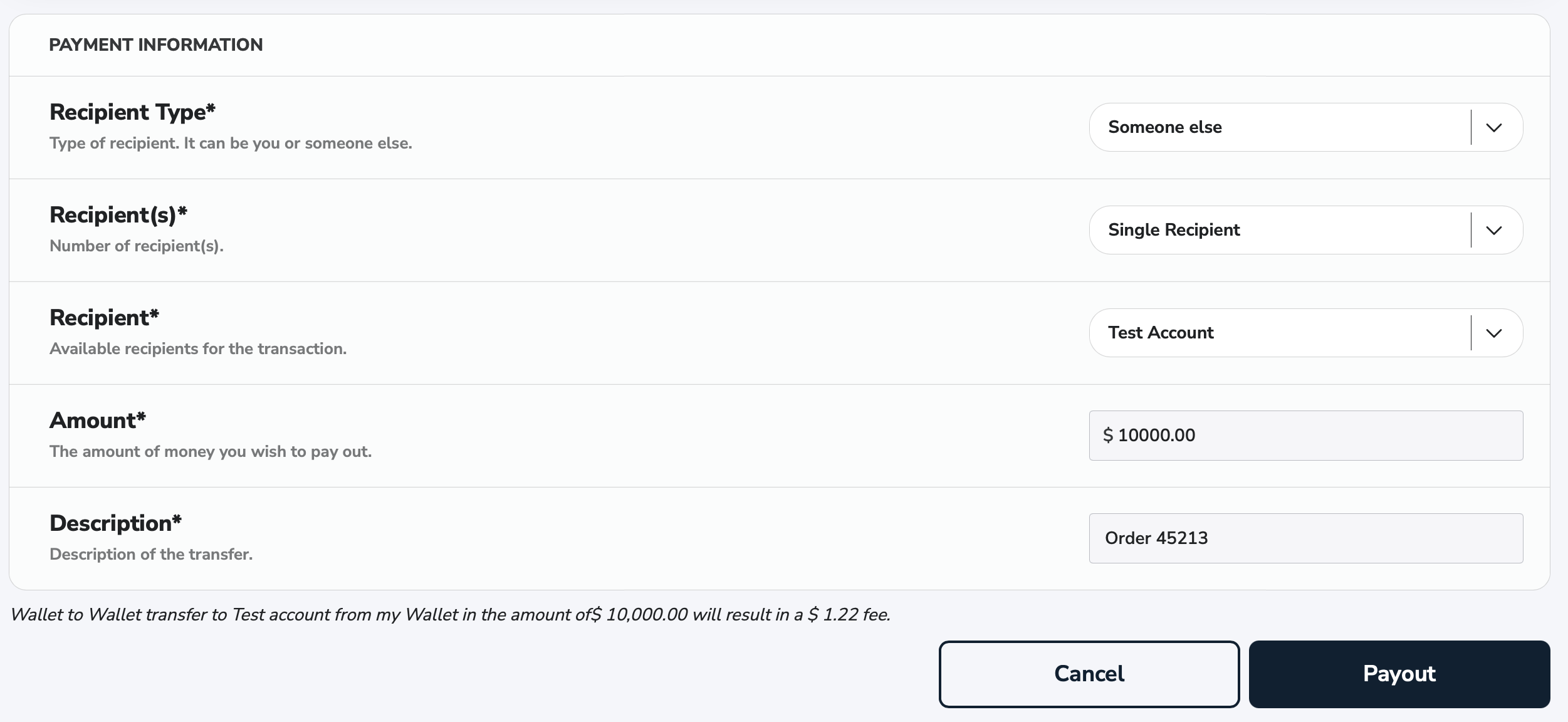 Wallet to Wallet transfer Wallet to Wallet transfer